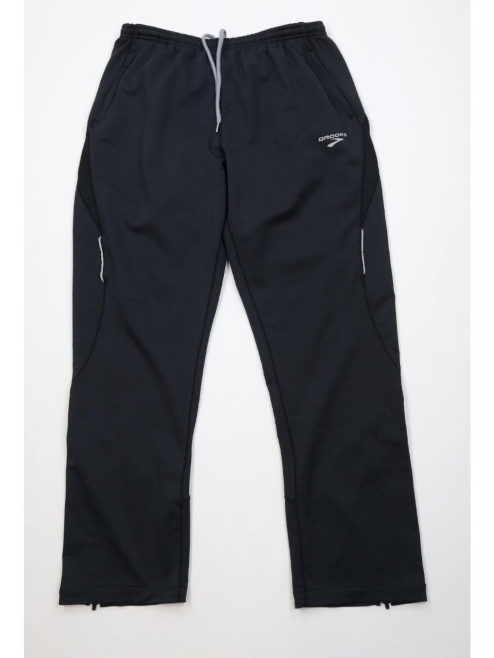 Vintage Brooks Running Mens Large Reflective Running Jogging Wide Leg Sweatpants